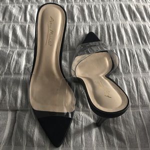 Black and clear Heels SOLD